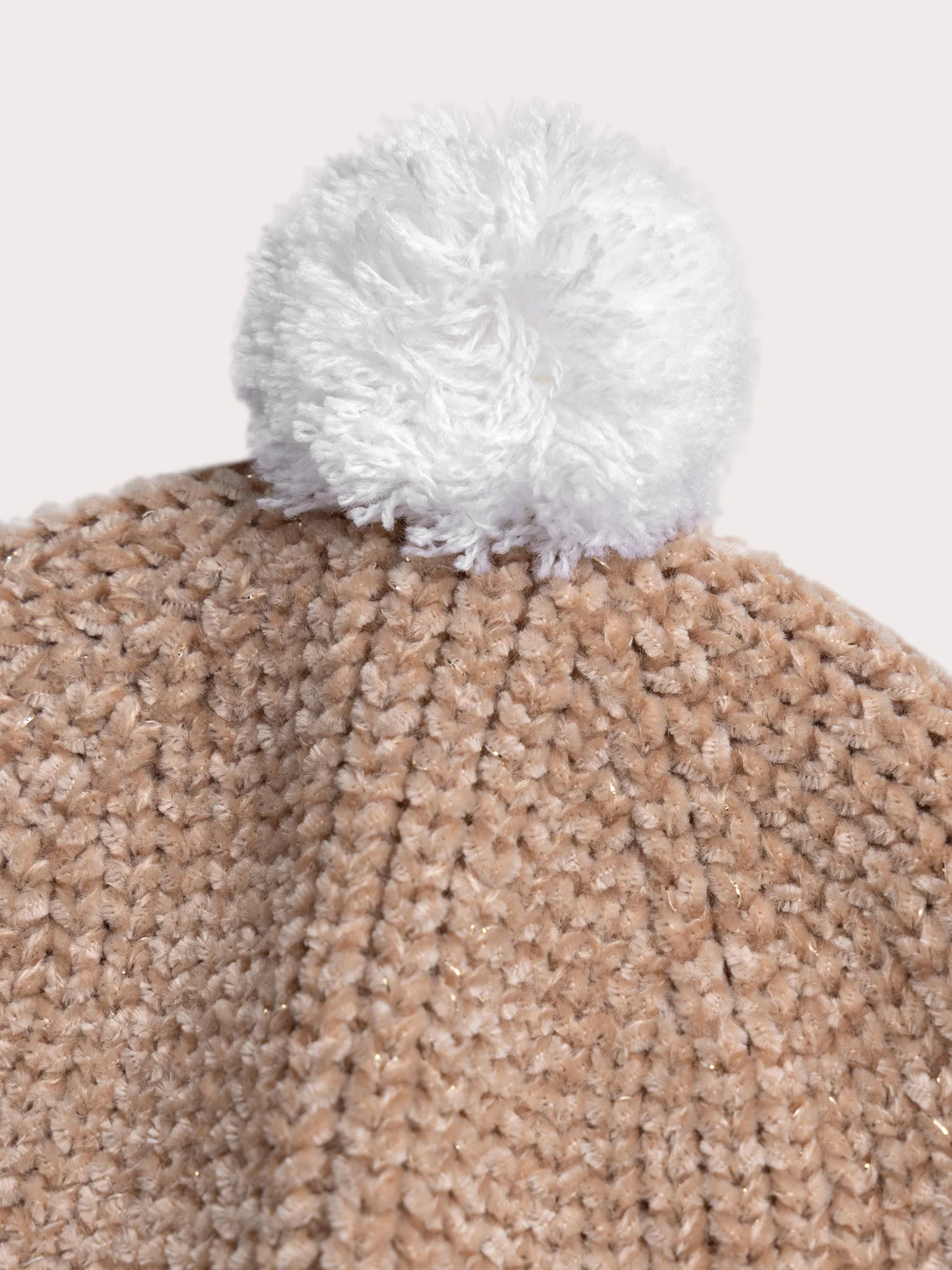 Bonnet rose pailleté pour bébé fille - Image 3