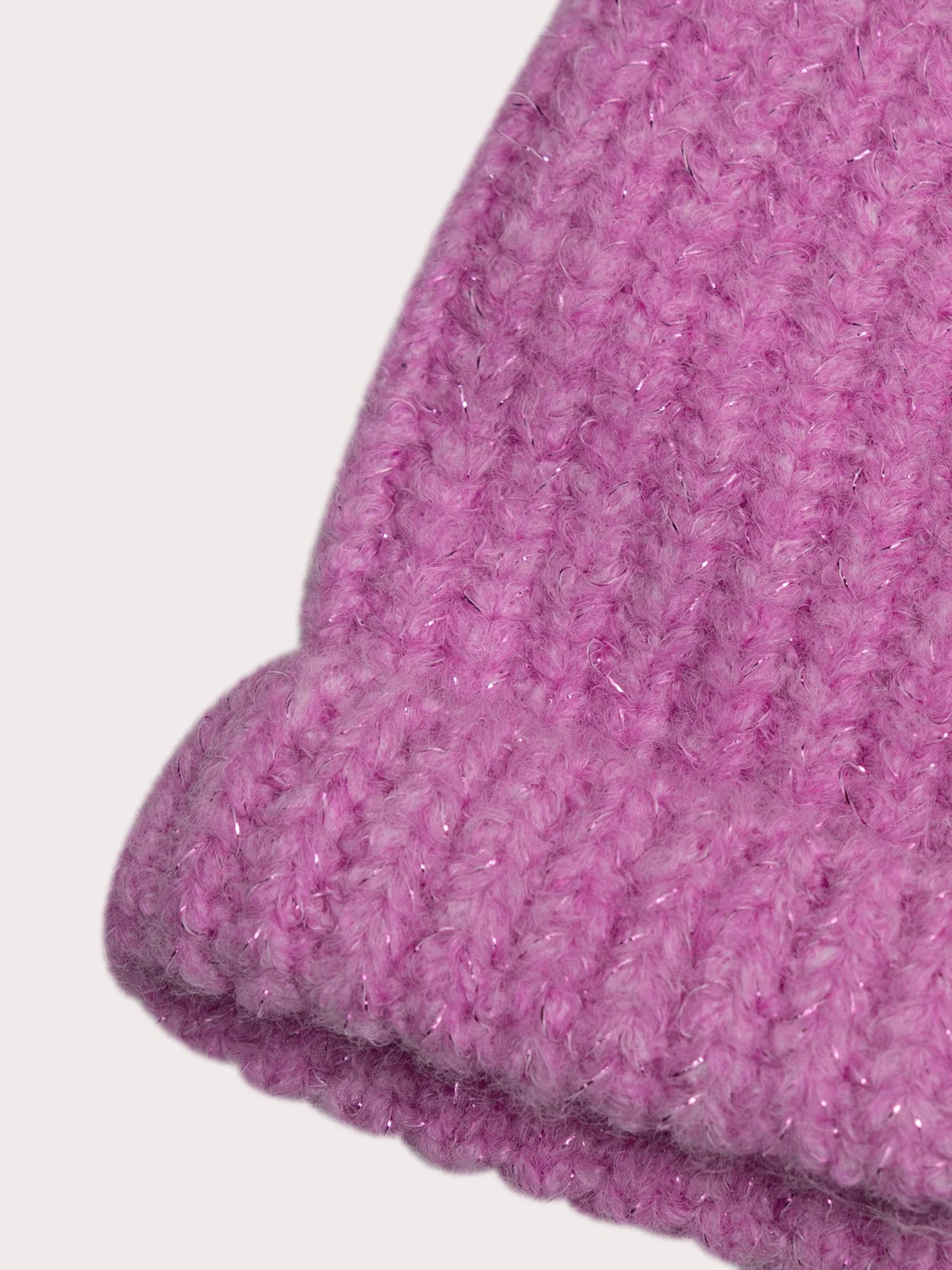 Bonnet violet pailleté pour bébé fille - Image 3