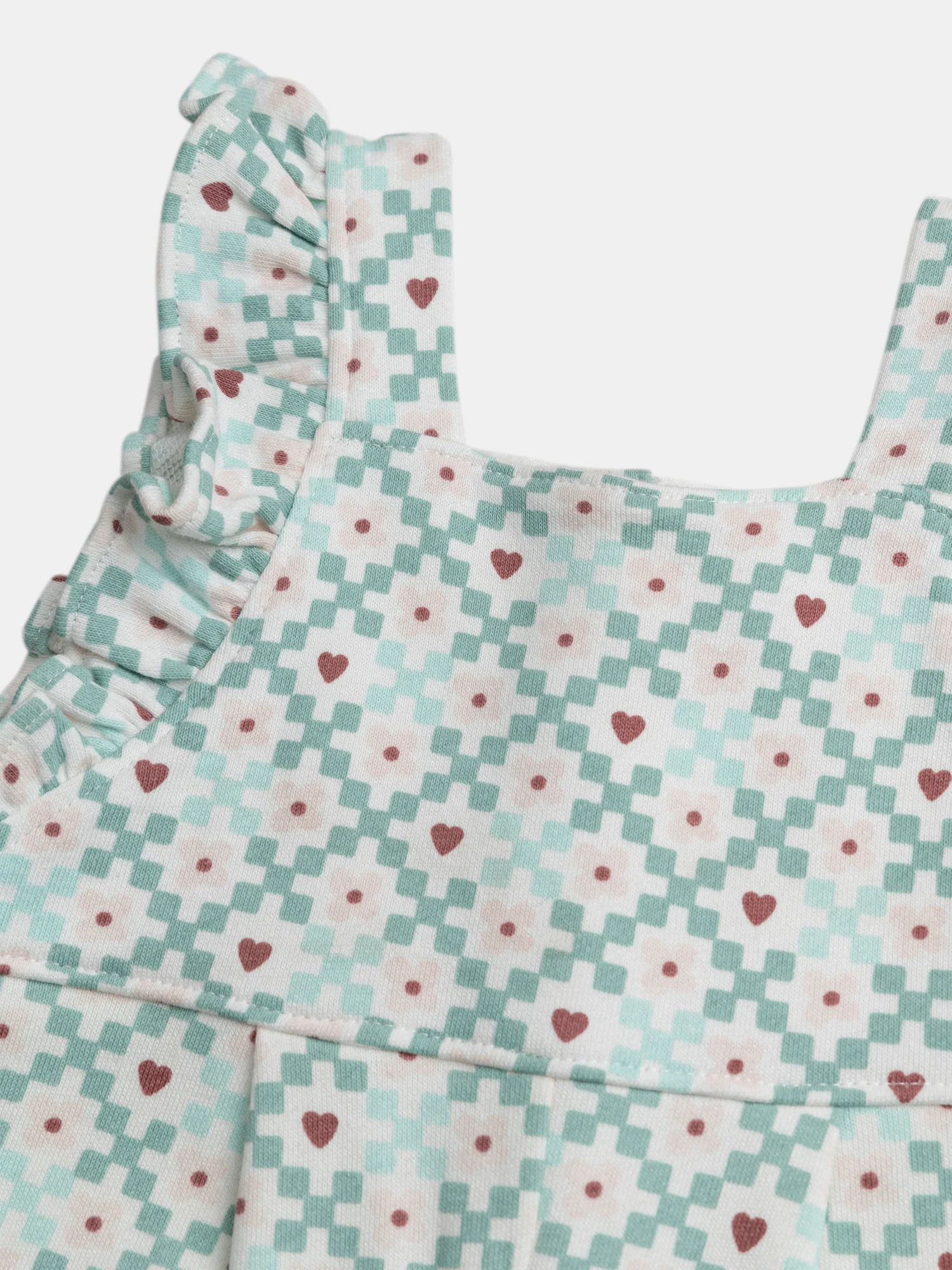 Combinaison imprimée pastel pour bébé fille - Image 3