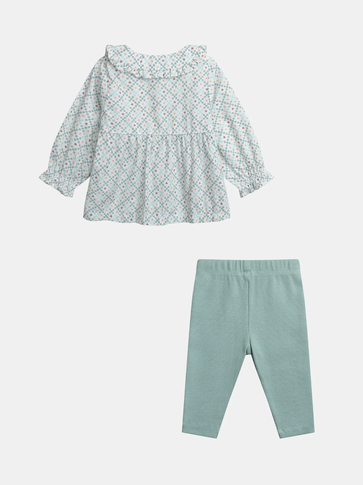 Ensemble imprimé pastel pour bébé fille - Image 8