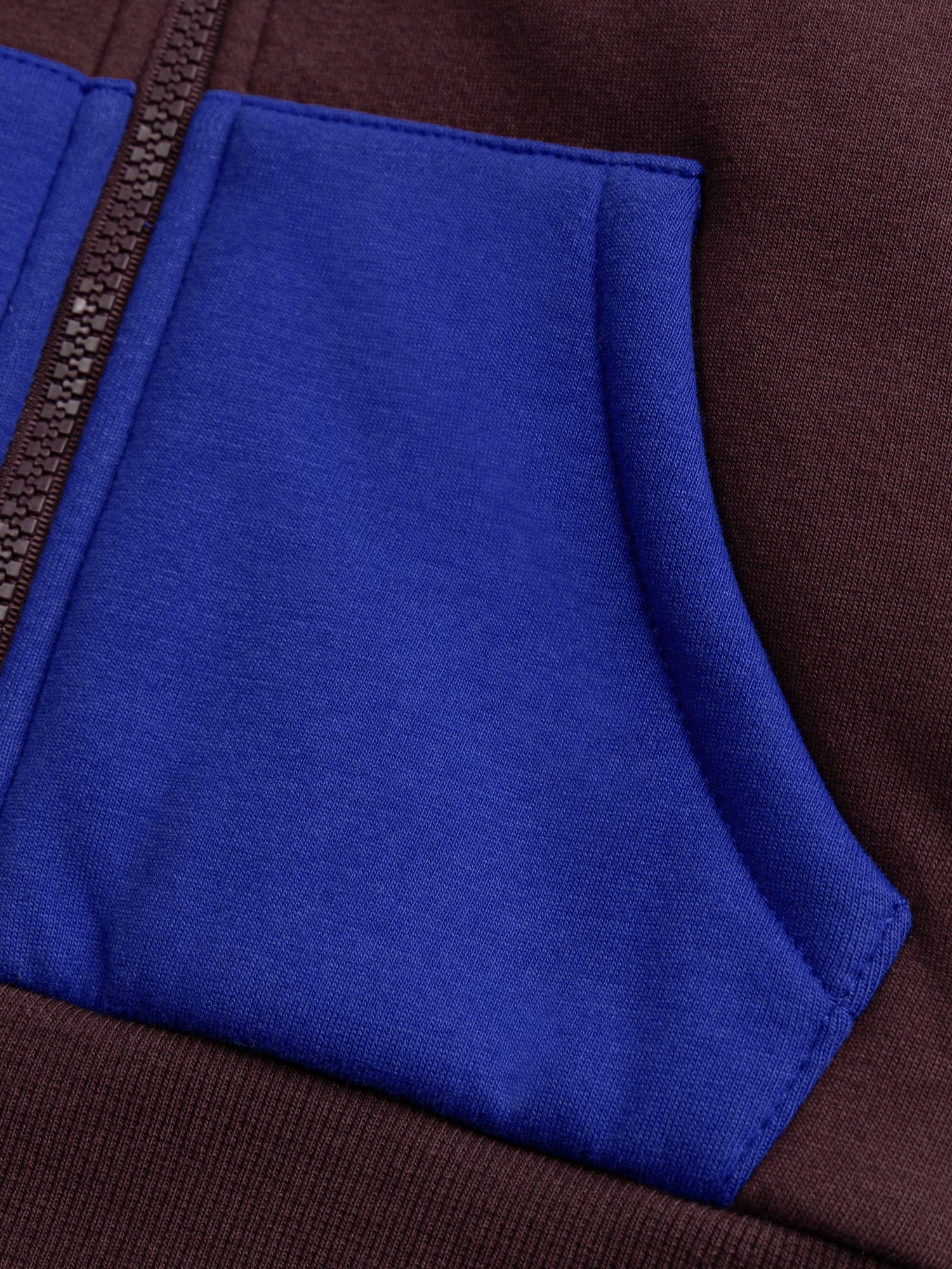 Gilet zippé bleu chiné garçon - Image 4