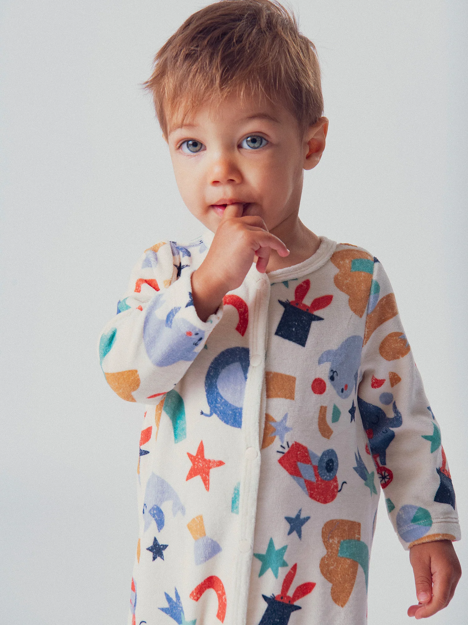 Grenouillère grege imprimée all-over cirque pour bébé garçon - Image 3