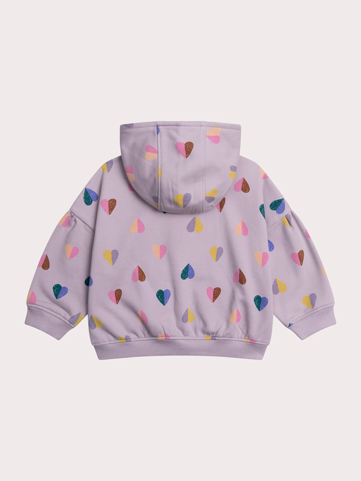 Haut de jogging violet imprimé cœurs - Image 5