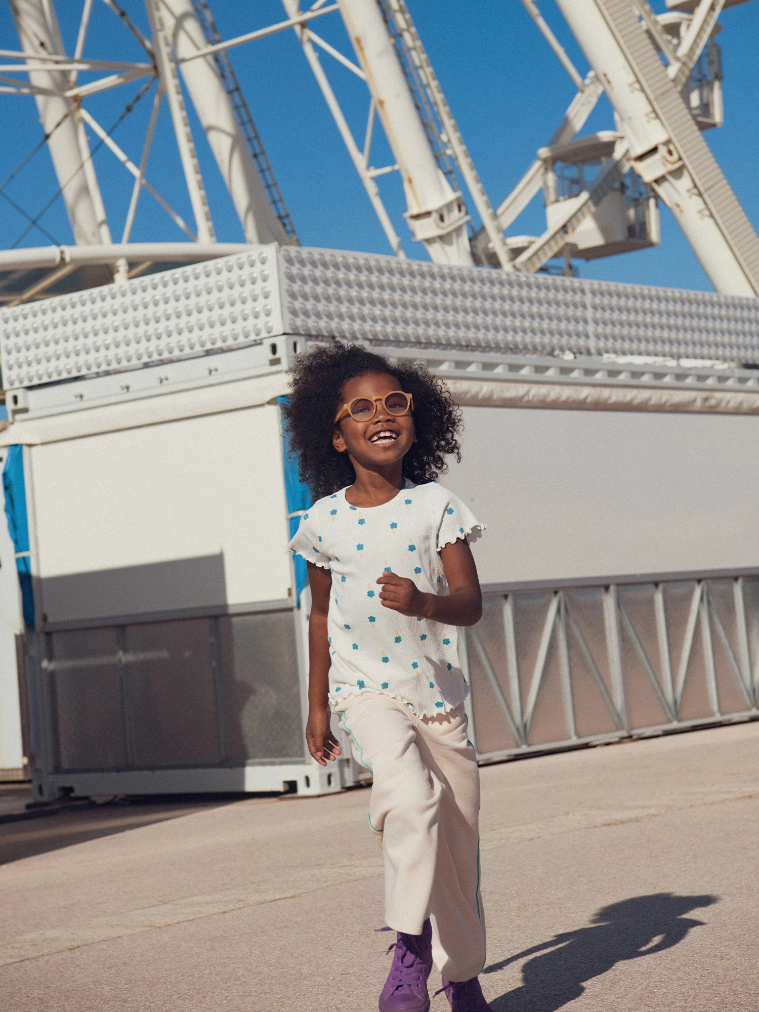 Pantalon en molleton rose pour fille - Image 6