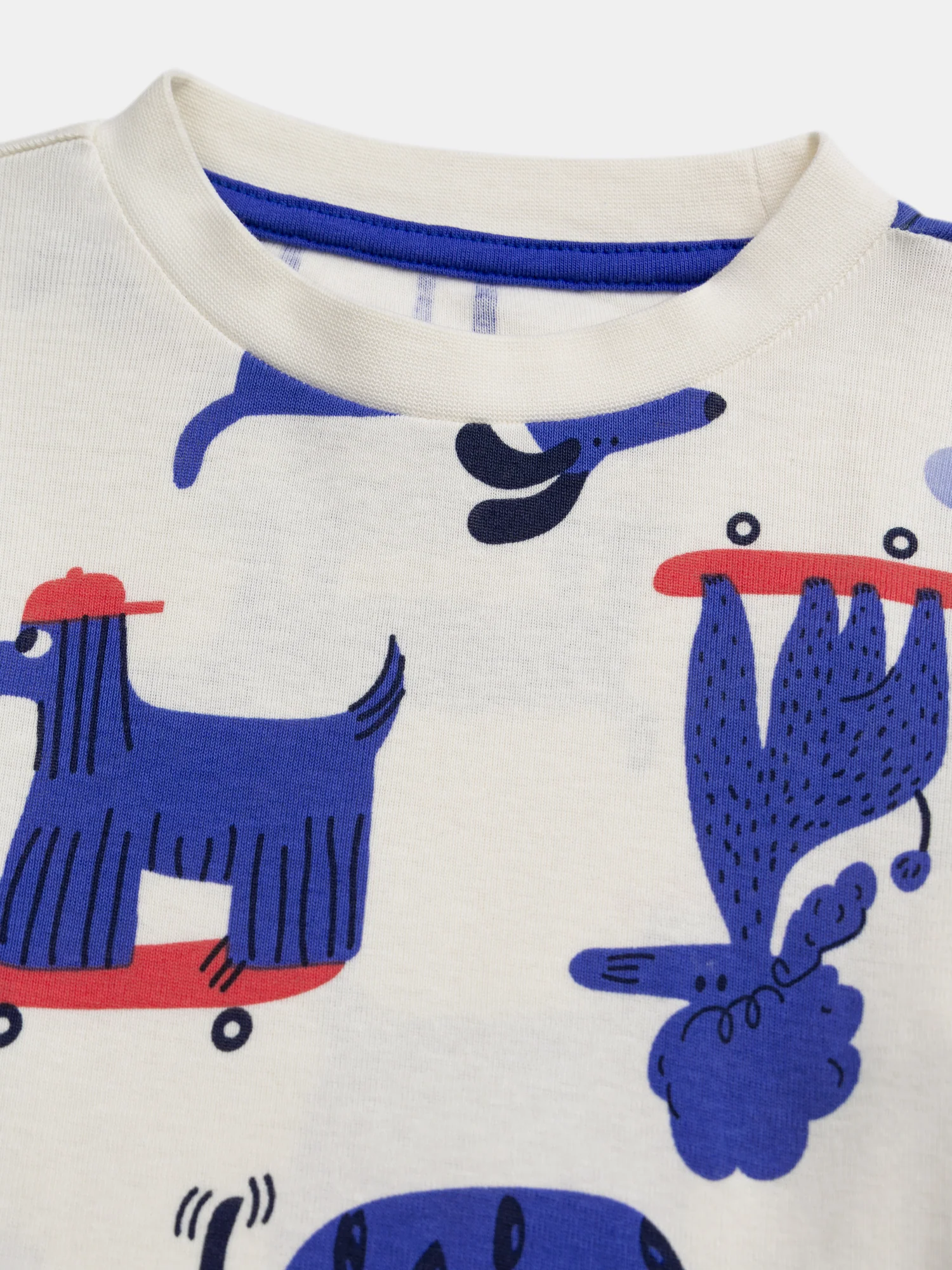 Pyjama écru imprimé all-over chien à roulette pour garçon - Image 3