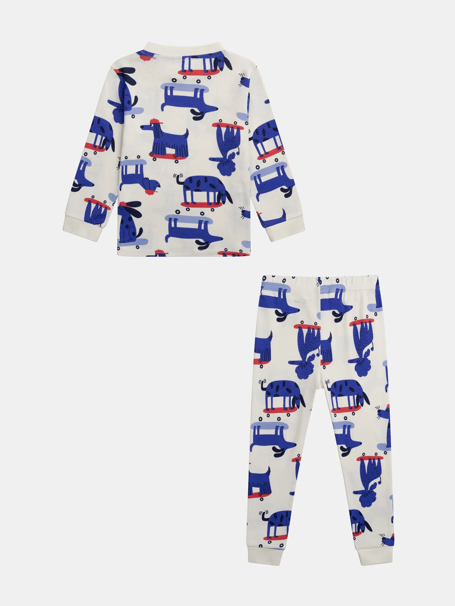 Pyjama écru imprimé all-over chien à roulette pour garçon - Image 8
