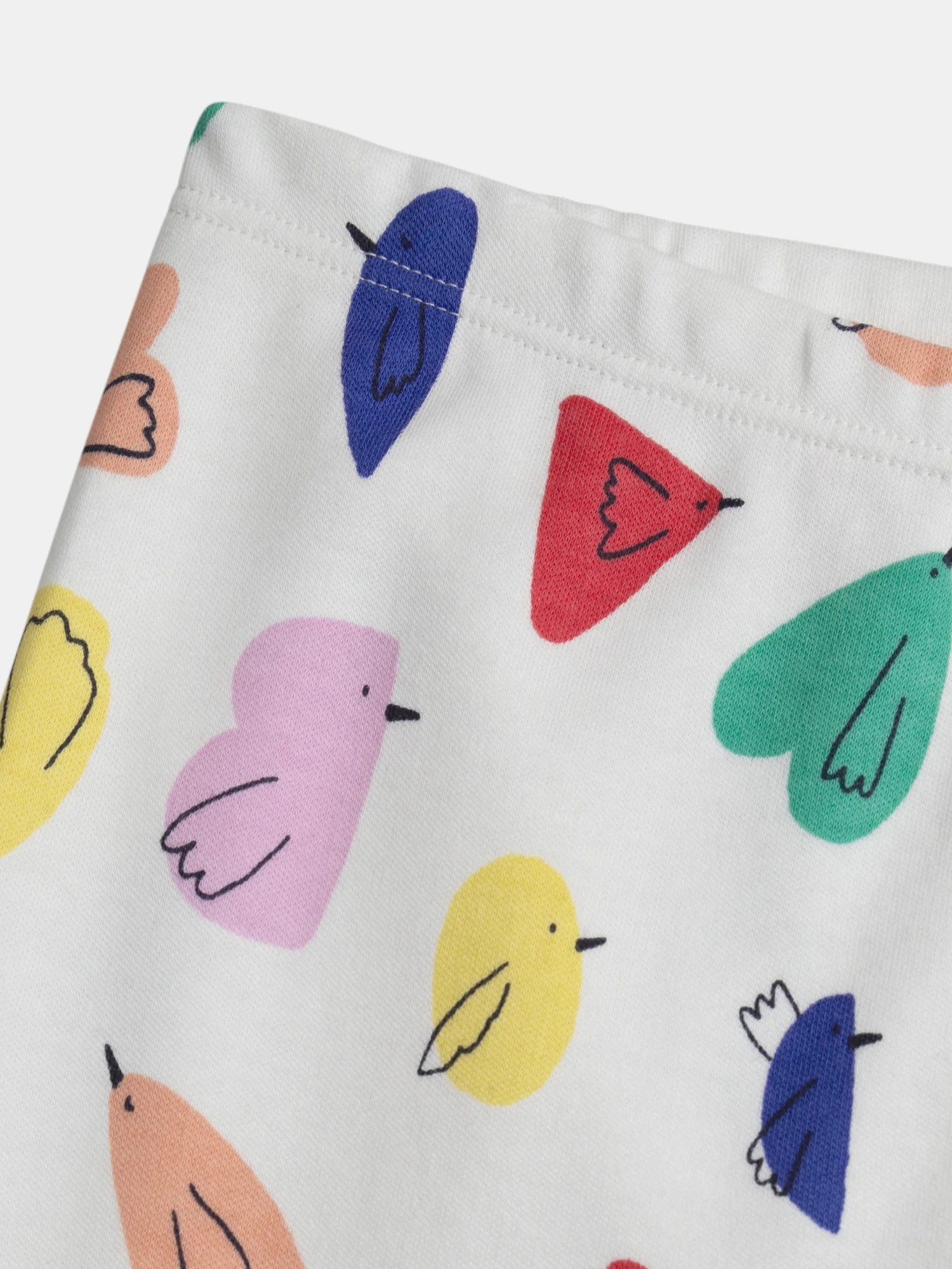 Pyjama écru imprimé all-over oiseaux pour fille - Image 6