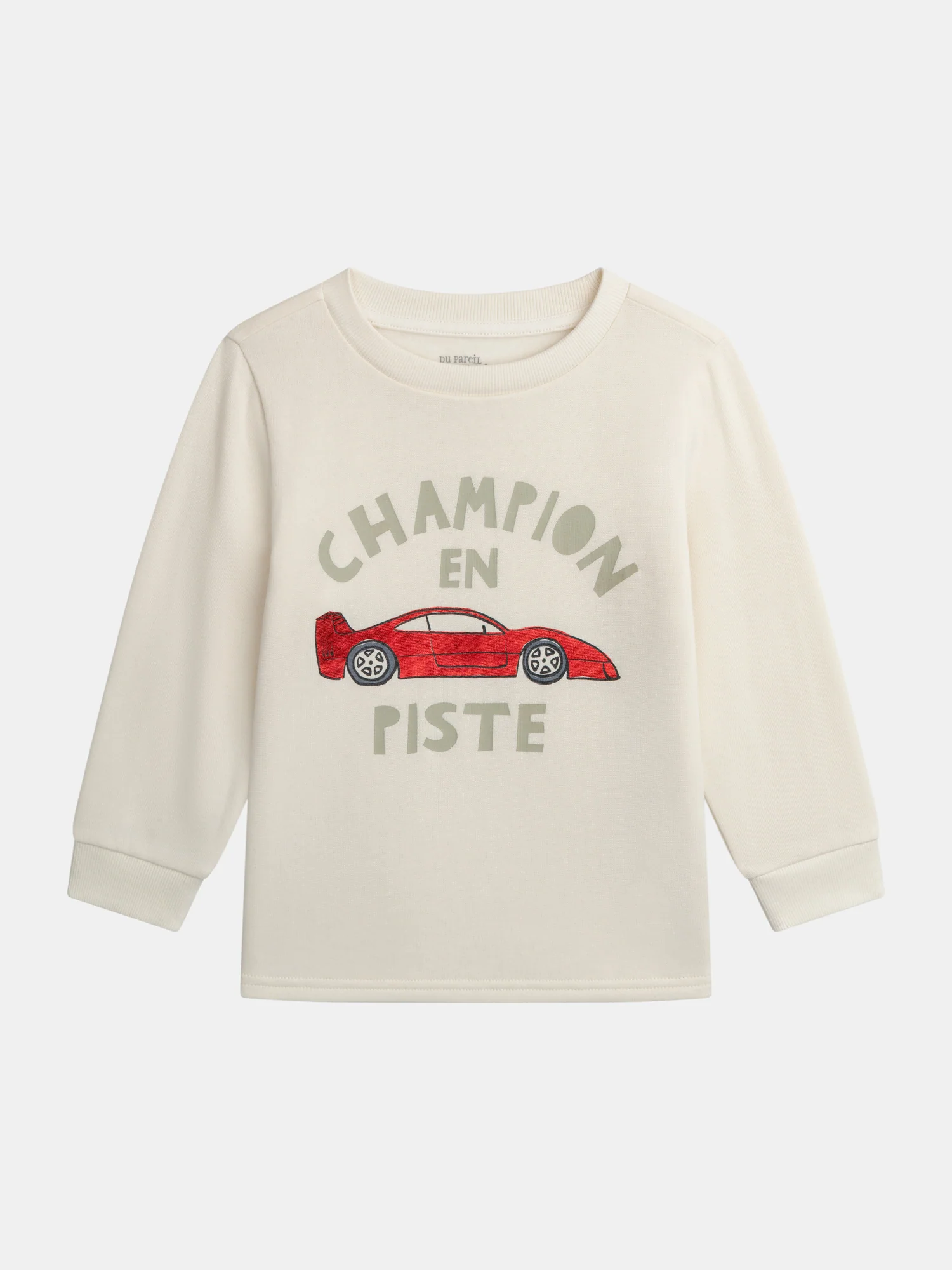 Pyjama ivoire à motif voiture pour garçon - Image 3