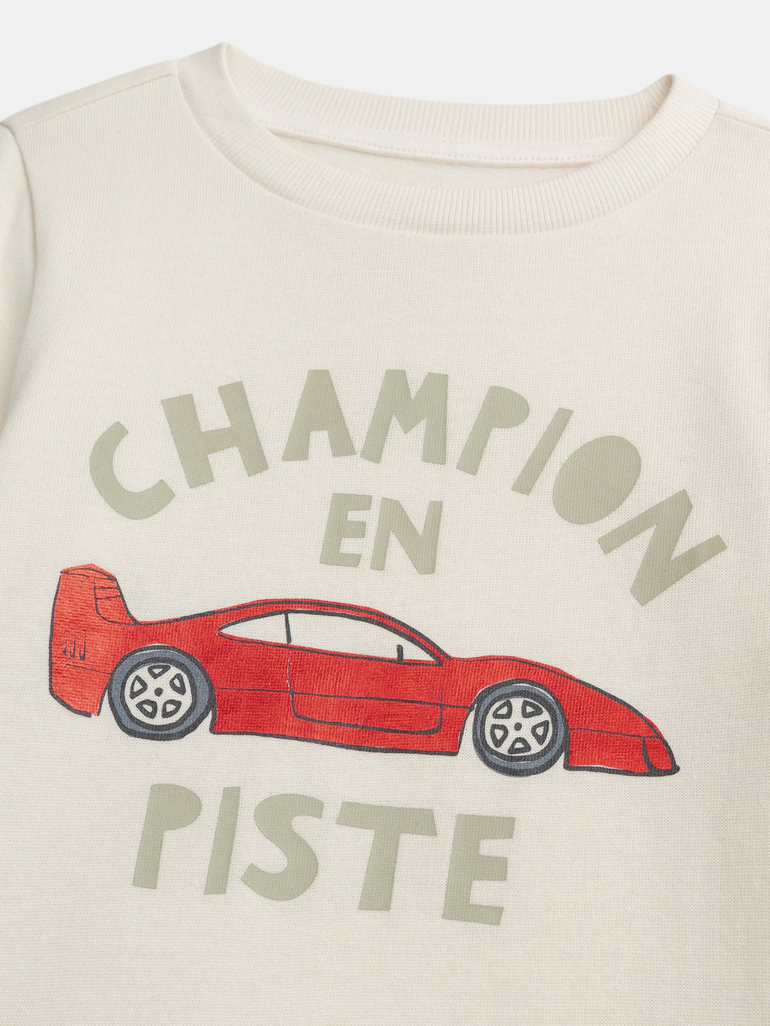 Pyjama ivoire à motif voiture pour garçon - Image 4