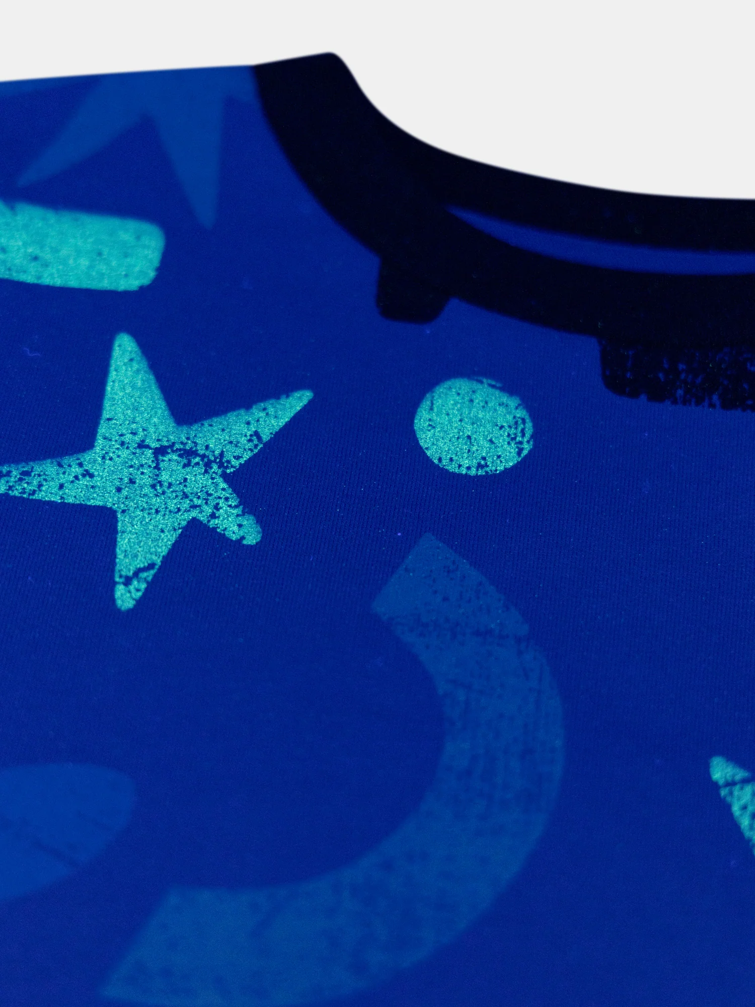 Pyjama phosphorescent bleu nattier imprimé spatial pour garçon - Image 6