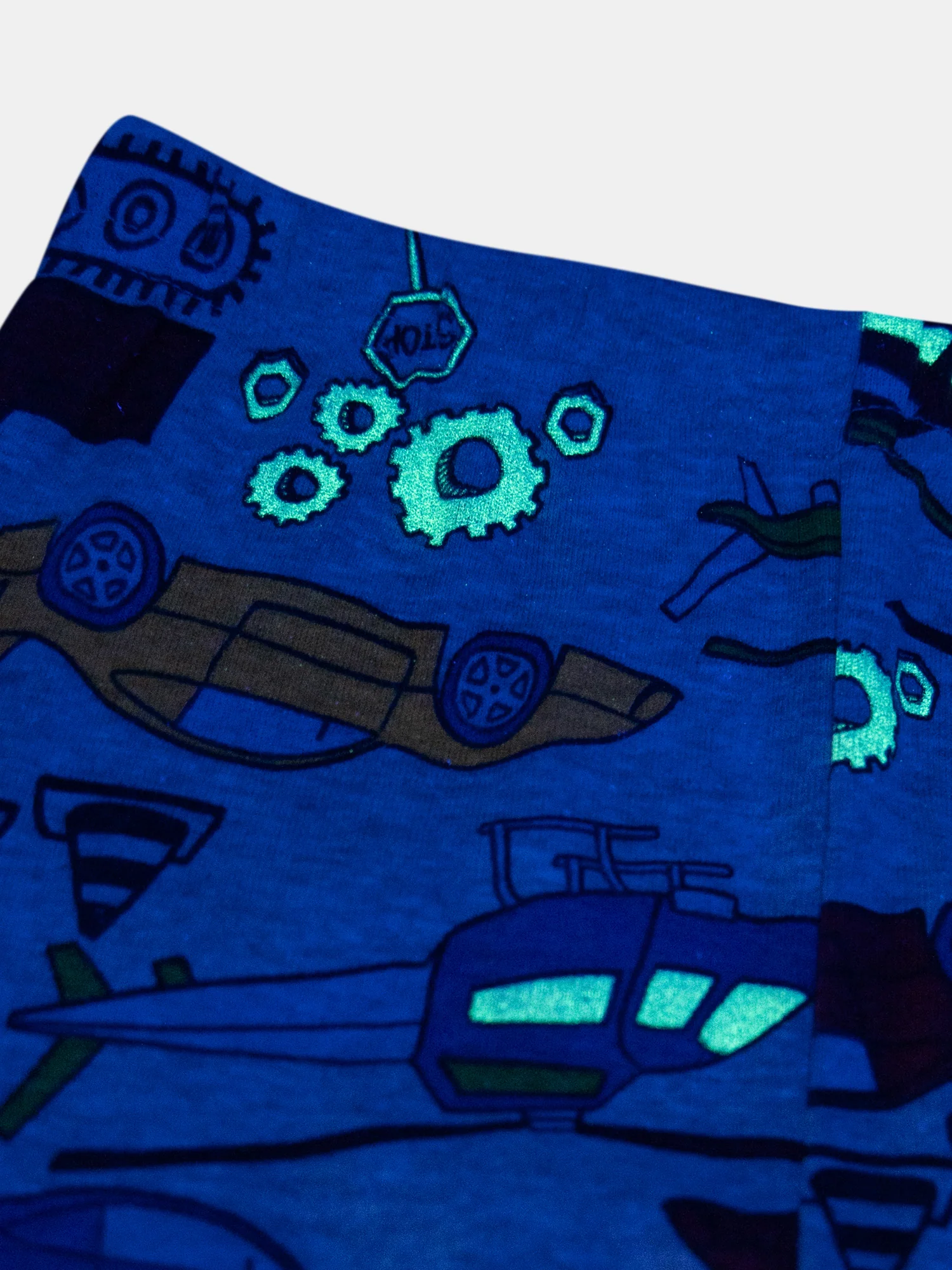 Pyjama phosphorescent  gris chiné imprimé all-over voitures pour garçon - Image 10