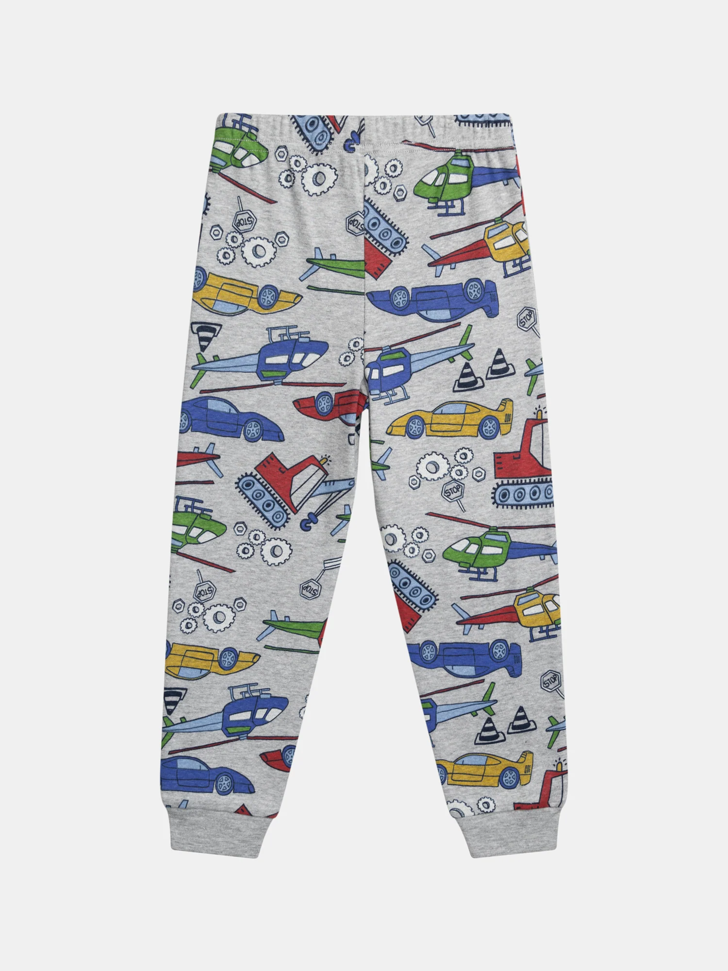 Pyjama phosphorescent  gris chiné imprimé all-over voitures pour garçon - Image 11