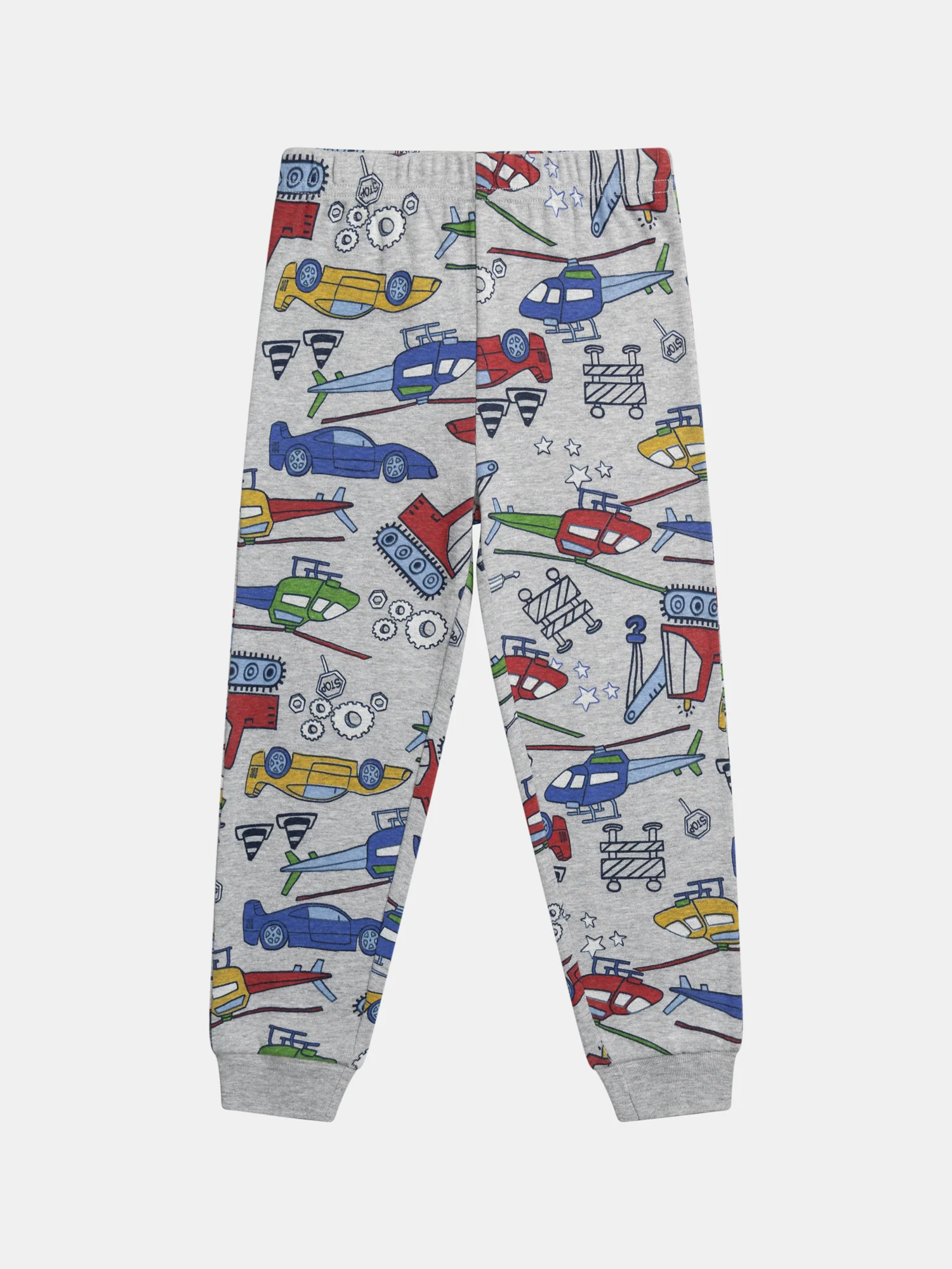 Pyjama phosphorescent  gris chiné imprimé all-over voitures pour garçon - Image 8