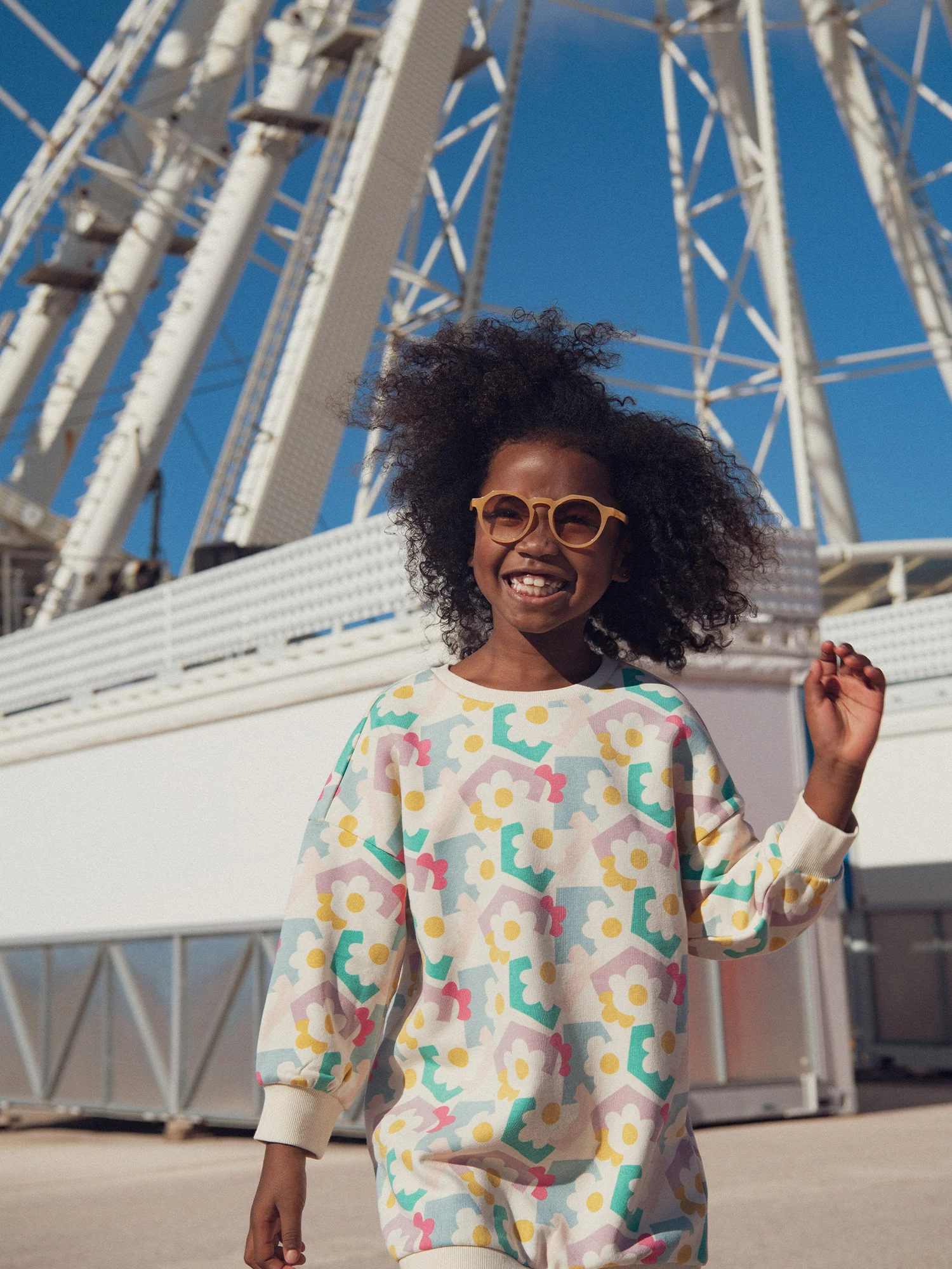 Robe en molleton imprimé pour fille - Image 3