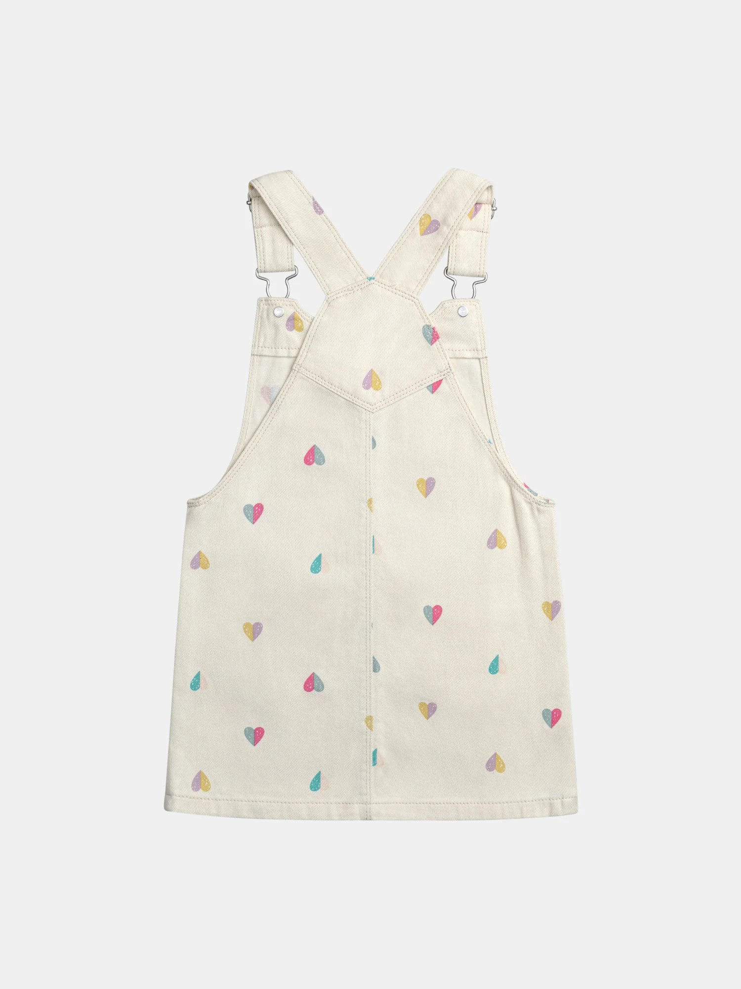 Robe-salopette imprimé coeur pour fille - Image 6