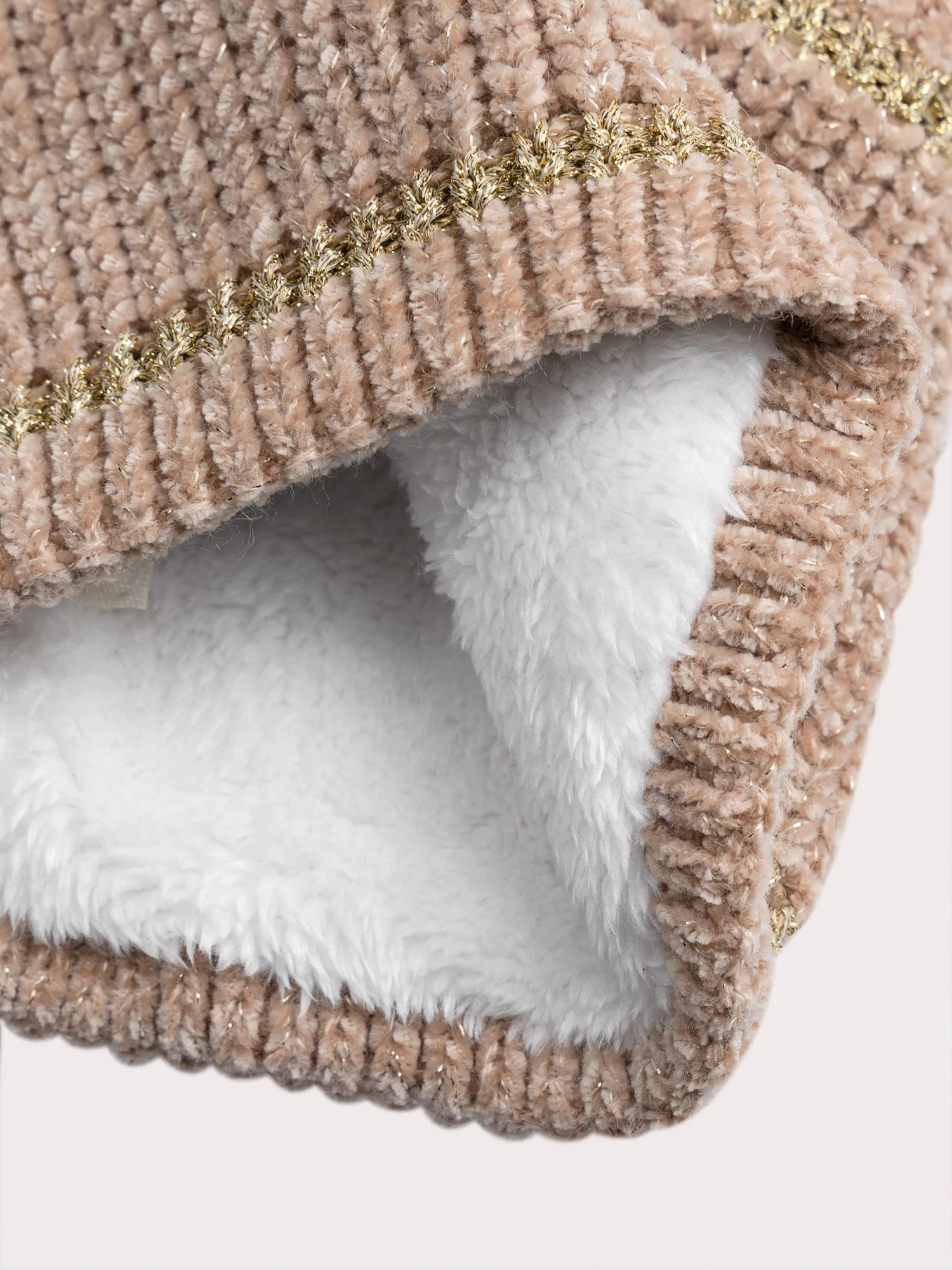 Snood beige pour bébé fille - Image 3