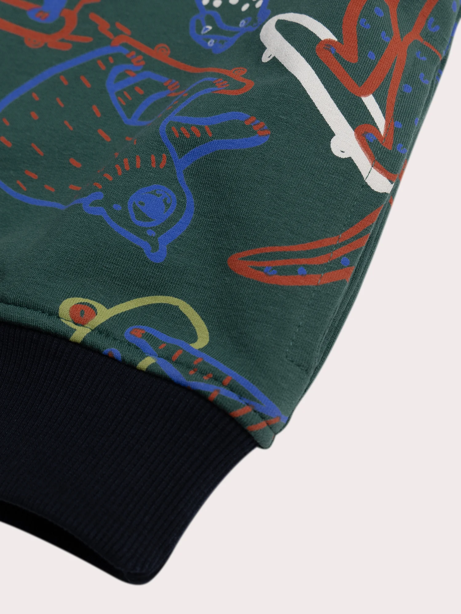 Sweat à capuche imprimé multicolore - Image 4