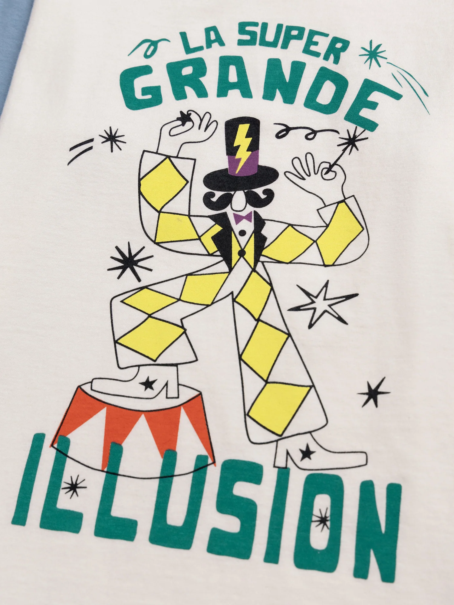 T-shirt colorblock avec animation cirque pour garçon - Image 4