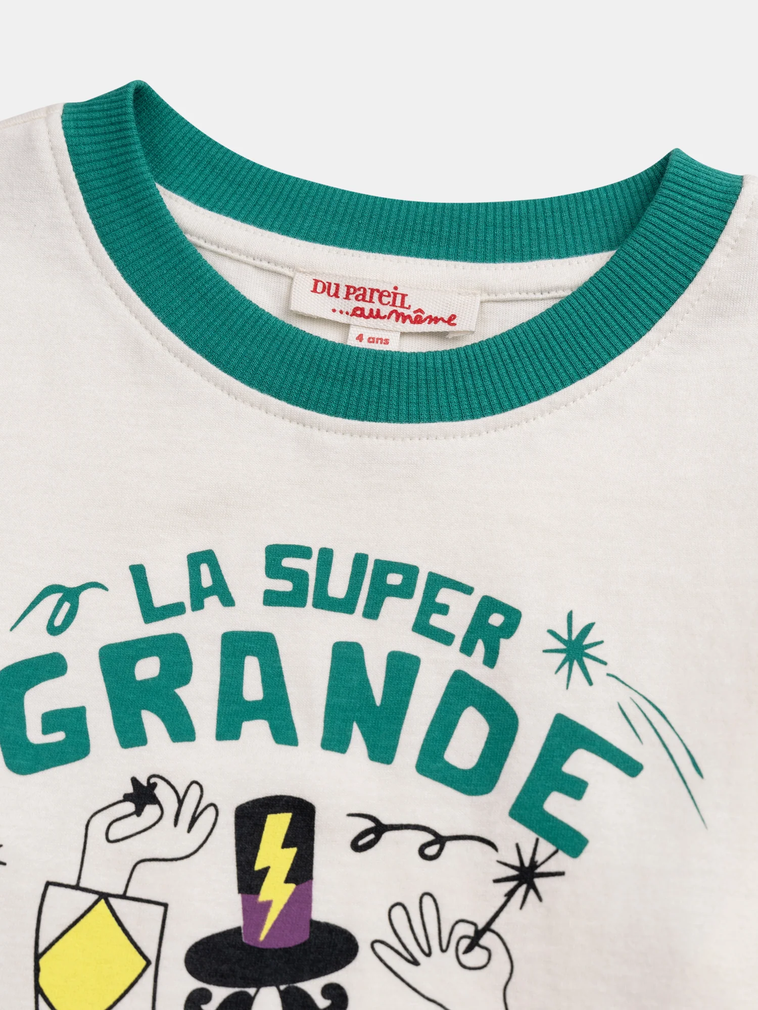 T-shirt colorblock avec animation cirque pour garçon - Image 5