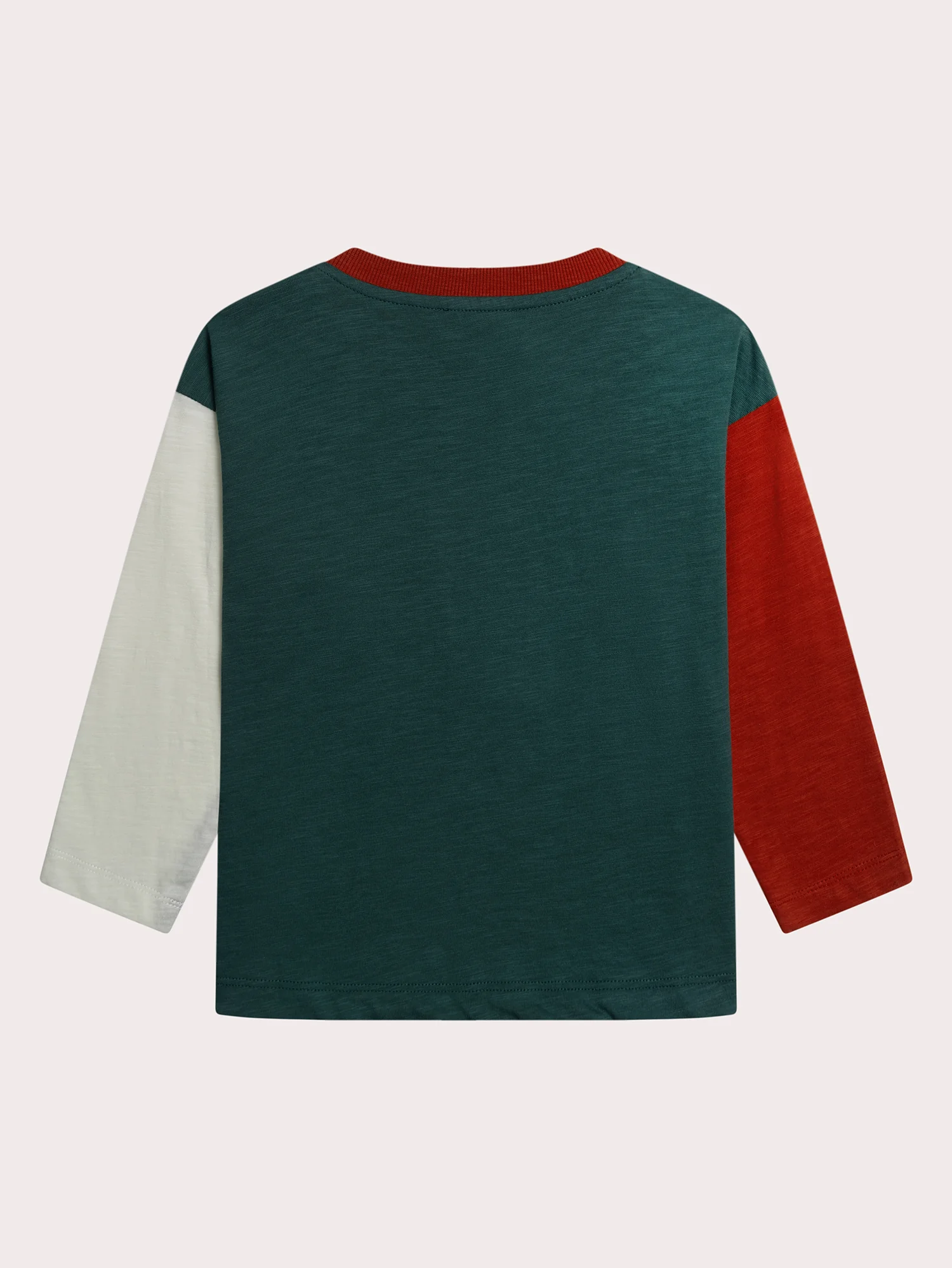 T-shirt  manches longues animé avec manches contrastées - Image 3