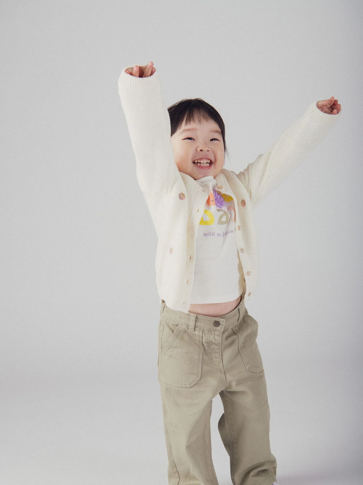 T-shirt motif fruit pastel pour bébé fille - Image 3